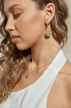 18k Gold Plated Unique Beauty Earrings Gold