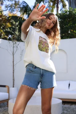 LEE Baggy Recycled Cotton Tee Floral Dreams