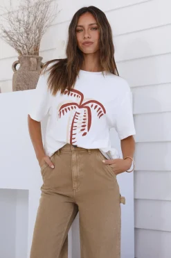 LEE High Baggy Carpenter Jeans Organic Tan