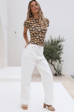 LEE High Baggy Jean Organic White