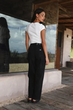 LEE 90s Mid Baggy Jean Record Black