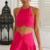 Lemon Tree Crop Top Pink