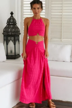 Lemon Tree Crop Top Pink