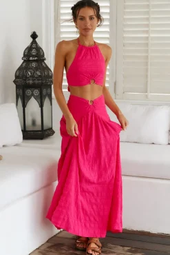 Lemon Tree Crop Top Pink