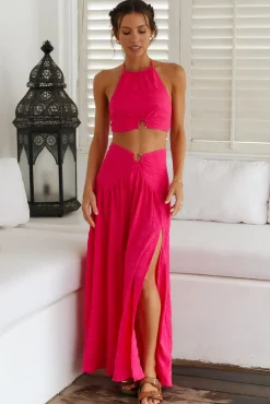 Lemon Tree Crop Top Pink