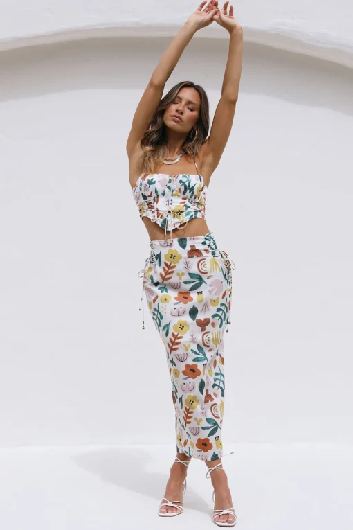 Let's Dance Maxi Skirt Multi