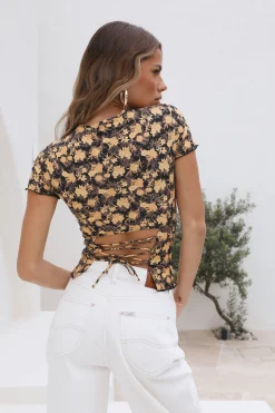LIONESS Saint Tie Tee Vintage Floral