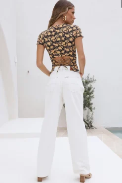 LIONESS Saint Tie Tee Vintage Floral
