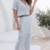 Lost Memories Maxi Skirt Blue