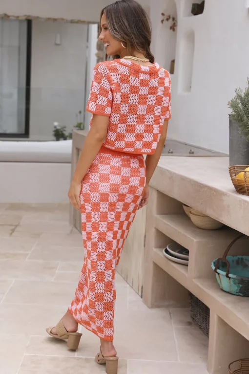 Lost Memories Maxi Skirt Orange