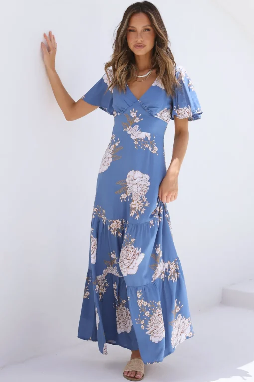 Love Again Maxi Dress Blue