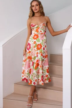 Love Strong Midi Dress Multi