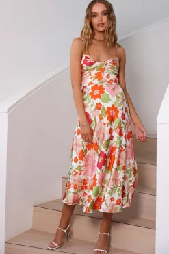 Love Strong Midi Dress Multi