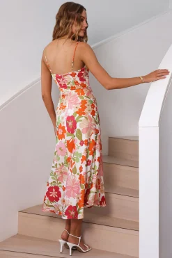 Love Strong Midi Dress Multi