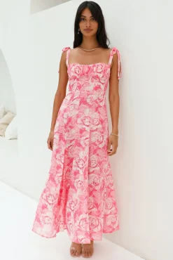 Lovers Dance Maxi Dress Pink