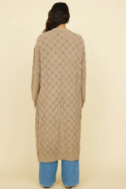 Lullaby Dreams Knit Cardigan Brown