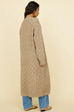Lullaby Dreams Knit Cardigan Brown