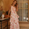 Lush Cascade Pink Floral Maxi Dress