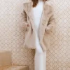 Luxe Life Faux Fur Jacket Beige