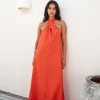 MADISON THE LABEL Amber Maxi Dress Flame