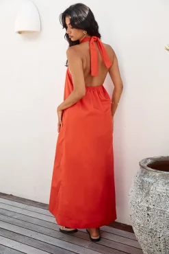 MADISON THE LABEL Amber Maxi Dress Flame