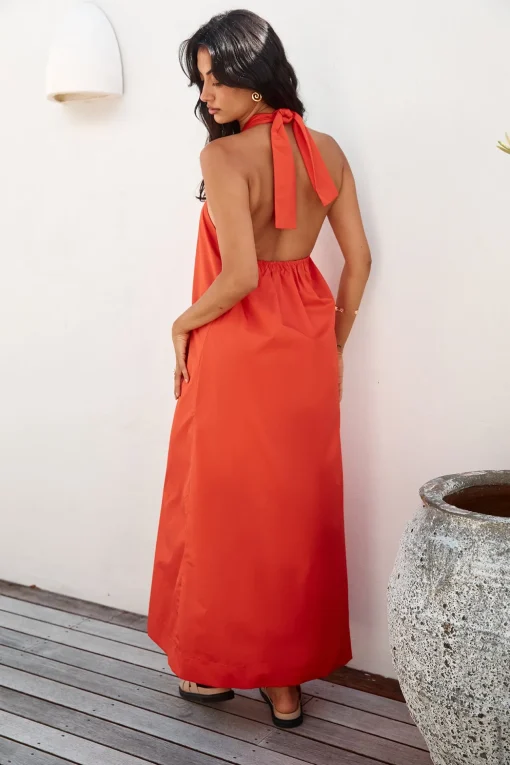 MADISON THE LABEL Amber Maxi Dress Flame