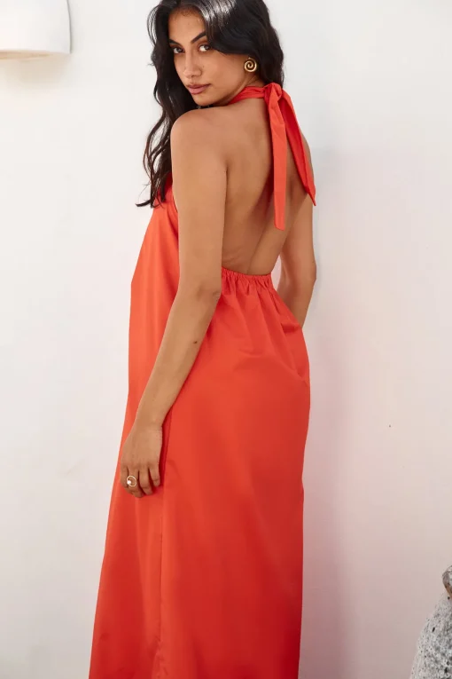 MADISON THE LABEL Amber Maxi Dress Flame