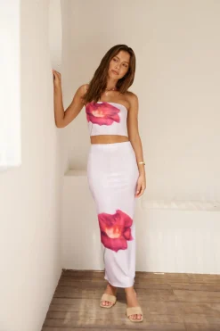 Magenta Hues Crop Top Purple