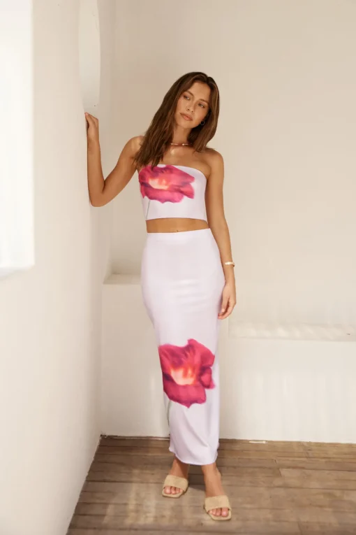 Magenta Hues Crop Top Purple