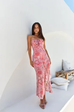 Majorca Strapless Midi Pink