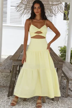 Make It Natural Maxi Dress Yellow