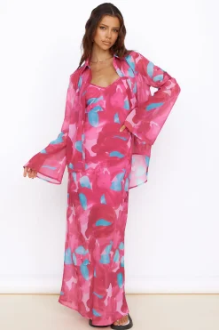 Make Up My Mind Maxi Dress Pink