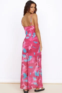 Make Up My Mind Maxi Dress Pink
