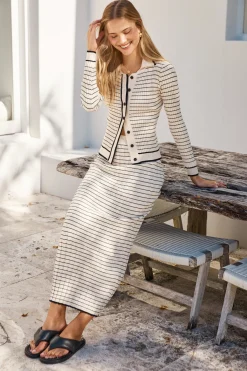 Manhattan Moment Knit Top Beige