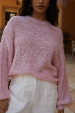 Mikale Knit Jumper Pink