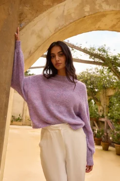 Mikale Knit Jumper Purple