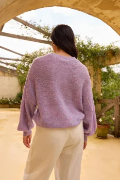 Mikale Knit Jumper Purple