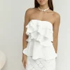 Miles Of Style Strapless Top White