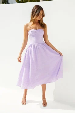 Mimi Moments Strapless Maxi Dress Lilac