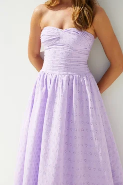 Mimi Moments Strapless Maxi Dress Lilac