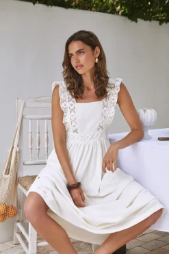 Miss Daisy Maxi Dress Ivory