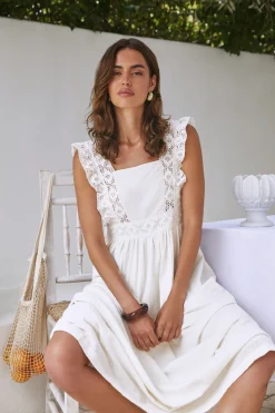 Miss Daisy Maxi Dress Ivory