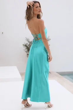 Move Along Maxi Dress Aqua