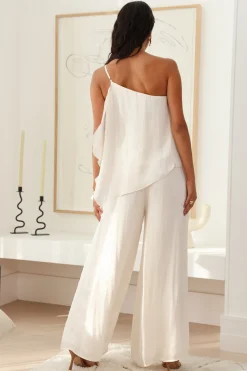 Moving In Crop Top White