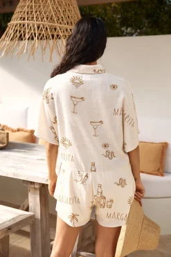 Muy Caliente Romper Beige