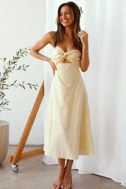 My Advice Maxi Dress Yellow
