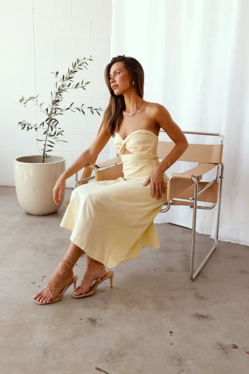 My Advice Maxi Dress Yellow