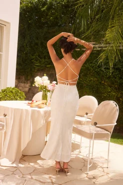 Next to me Midi Dress in Cream