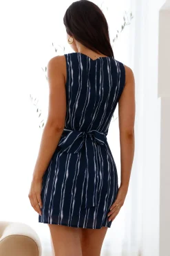Northern Drift Mini Dress Navy