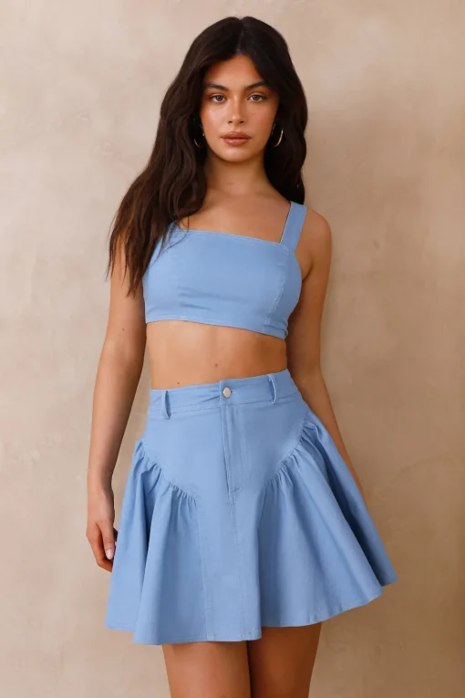 Ocean Dreamer Crop Top Blue